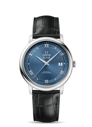 Omega De Ville Prestige Co-Axial 39.5 Stainless Steel / Vintage Blue